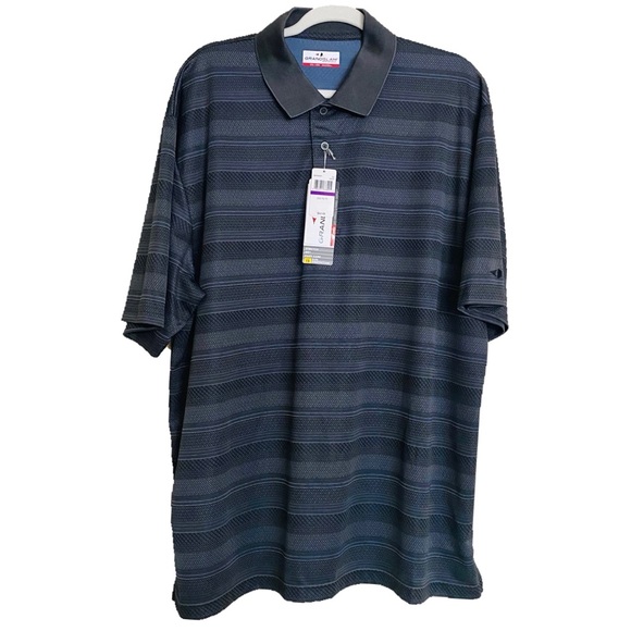 Grand Slam Other - Grand Slam Performance Polo Shirt Short Sleeve Gray Black Size XXL - NWT